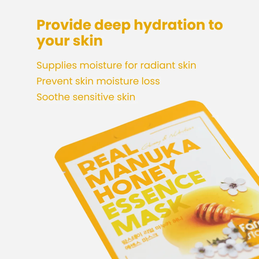 Farmstay Real Manuka Honey Essence Mask  (10 sheets)