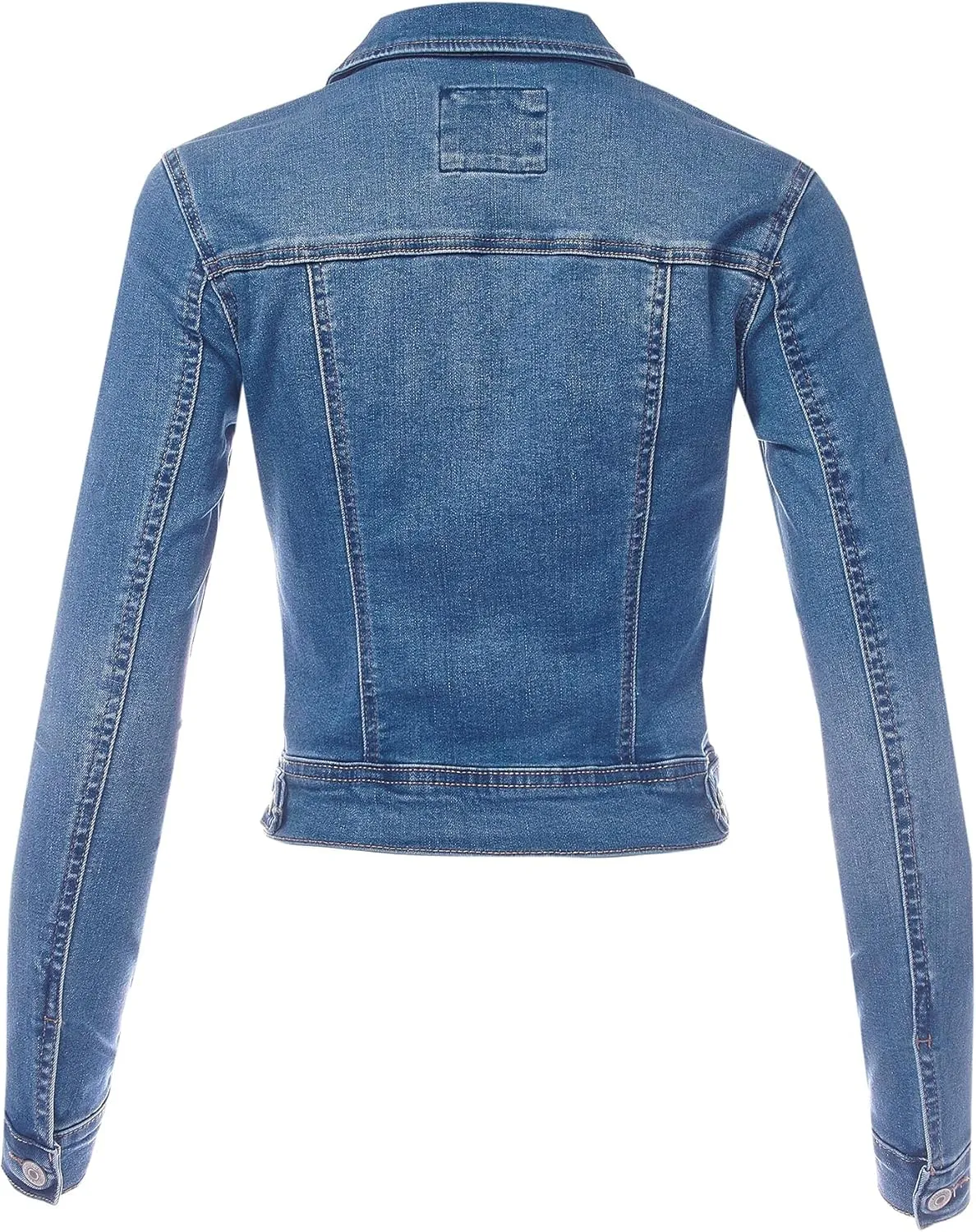 FashionMille Women Classic Casual Stretch Fit Denim Jean Jacket