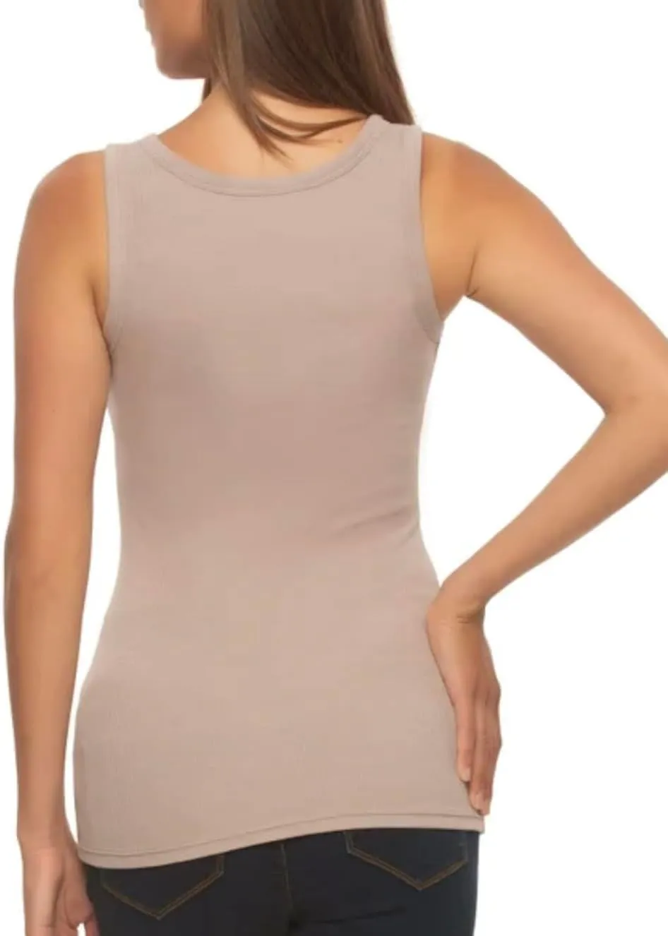 Felina Women's 3 Pack Ribbed Tank Tops