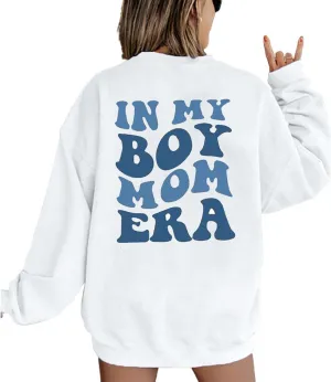 FISCRAT Oversized Mama Sweatshirt Women Casual Mom Life Long Sleeve Pullovers Tops