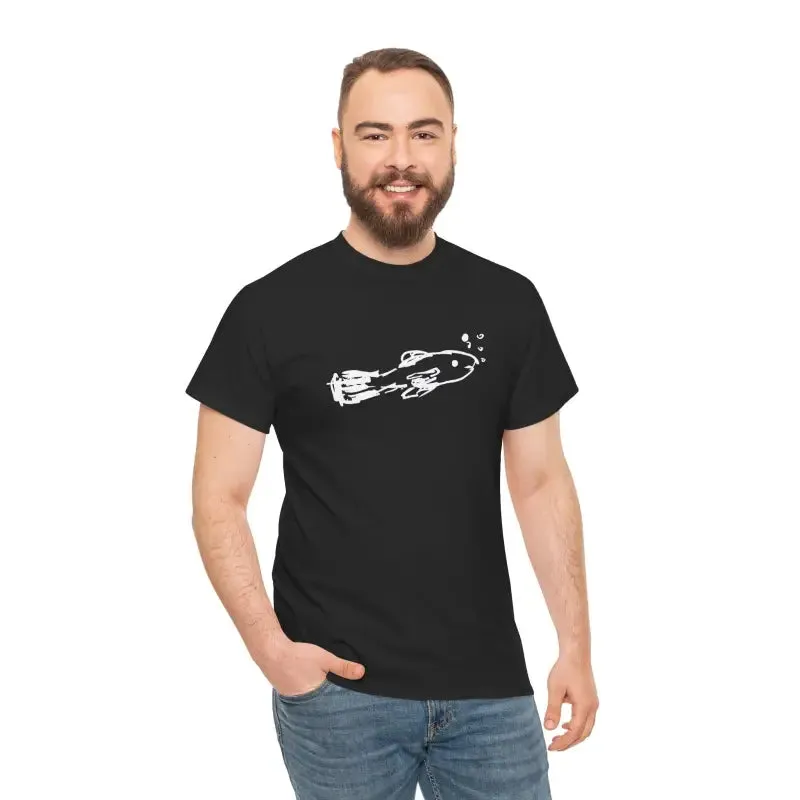 Fish and Bubbles Heavy Cotton Tee
