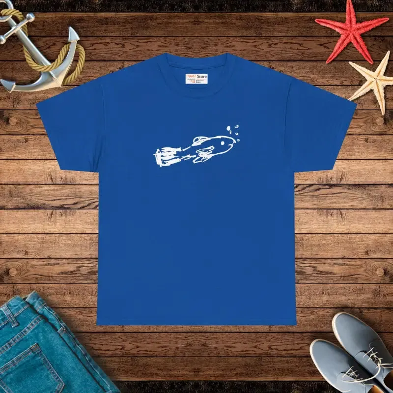 Fish and Bubbles Heavy Cotton Tee