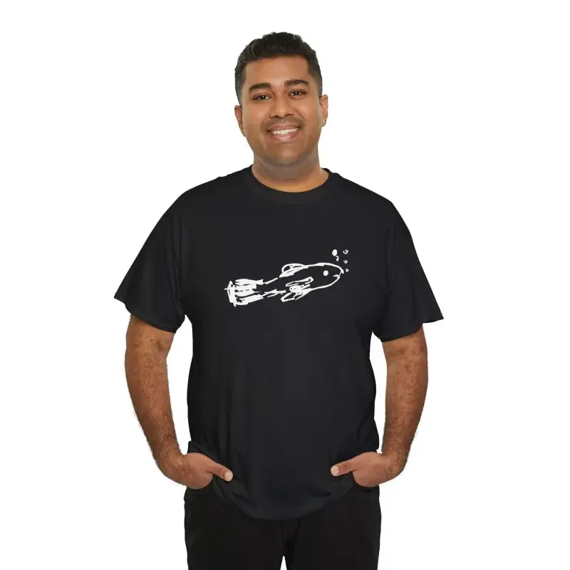 Fish and Bubbles Heavy Cotton Tee