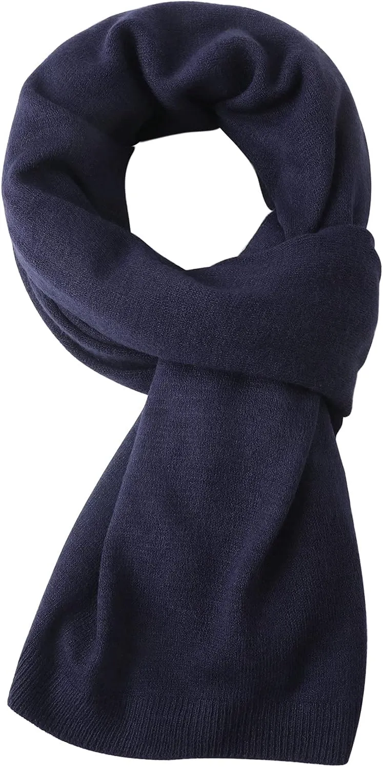 Fomolom Women Ponchos Sweater Versatile Lightweight Solid Knitted Shawl Wrap Scarf Cape Accessories for Womens
