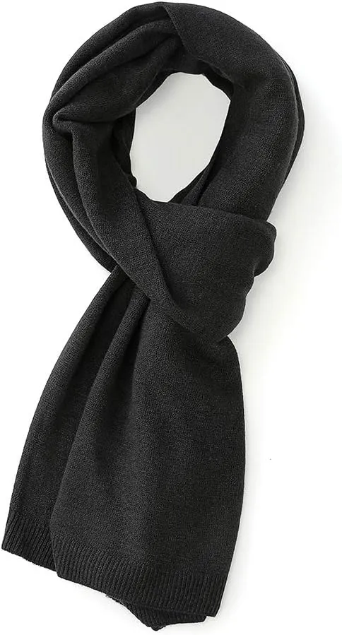 Fomolom Women Ponchos Sweater Versatile Lightweight Solid Knitted Shawl Wrap Scarf Cape Accessories for Womens