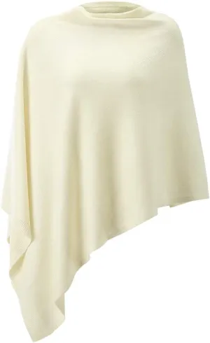 Fomolom Women Ponchos Sweater Versatile Lightweight Solid Knitted Shawl Wrap Scarf Cape Accessories for Womens