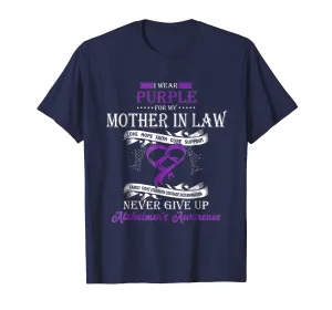 For My Mother In Law Alzheimer's Awareness Gift Shirt