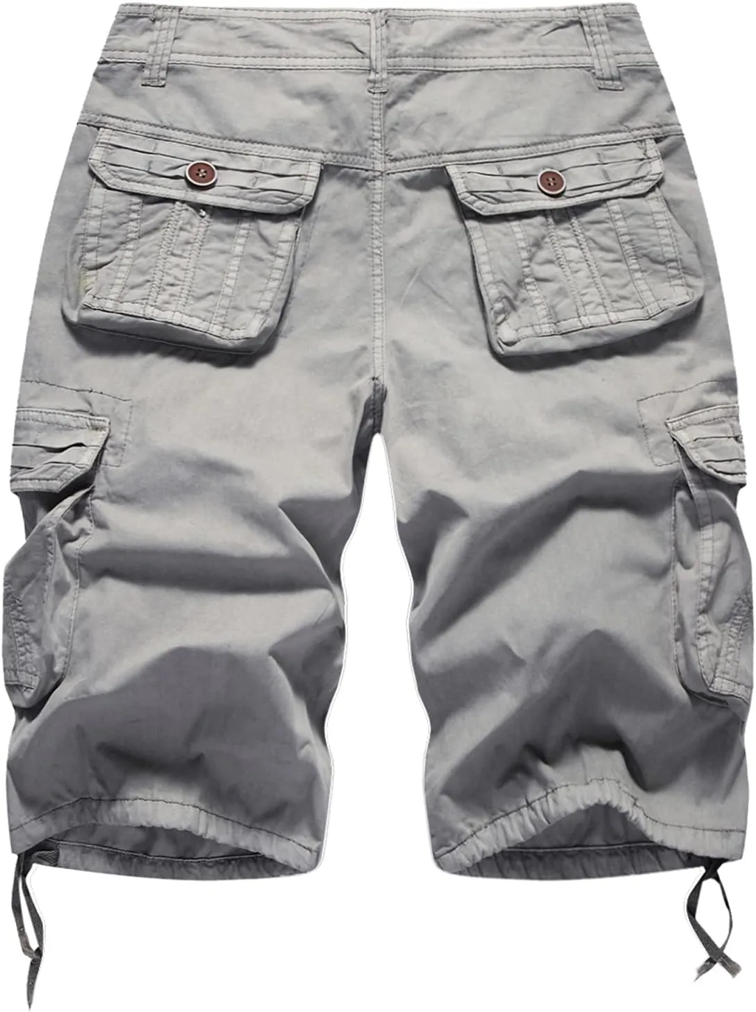 FOURSTEEDS Women's Casual Fitted Multi-Pockets Camouflage Twill Bermuda Cargo Shorts