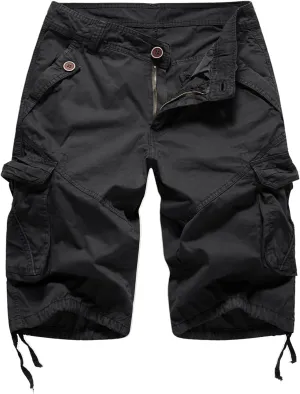 FOURSTEEDS Women's Casual Fitted Multi-Pockets Camouflage Twill Bermuda Cargo Shorts