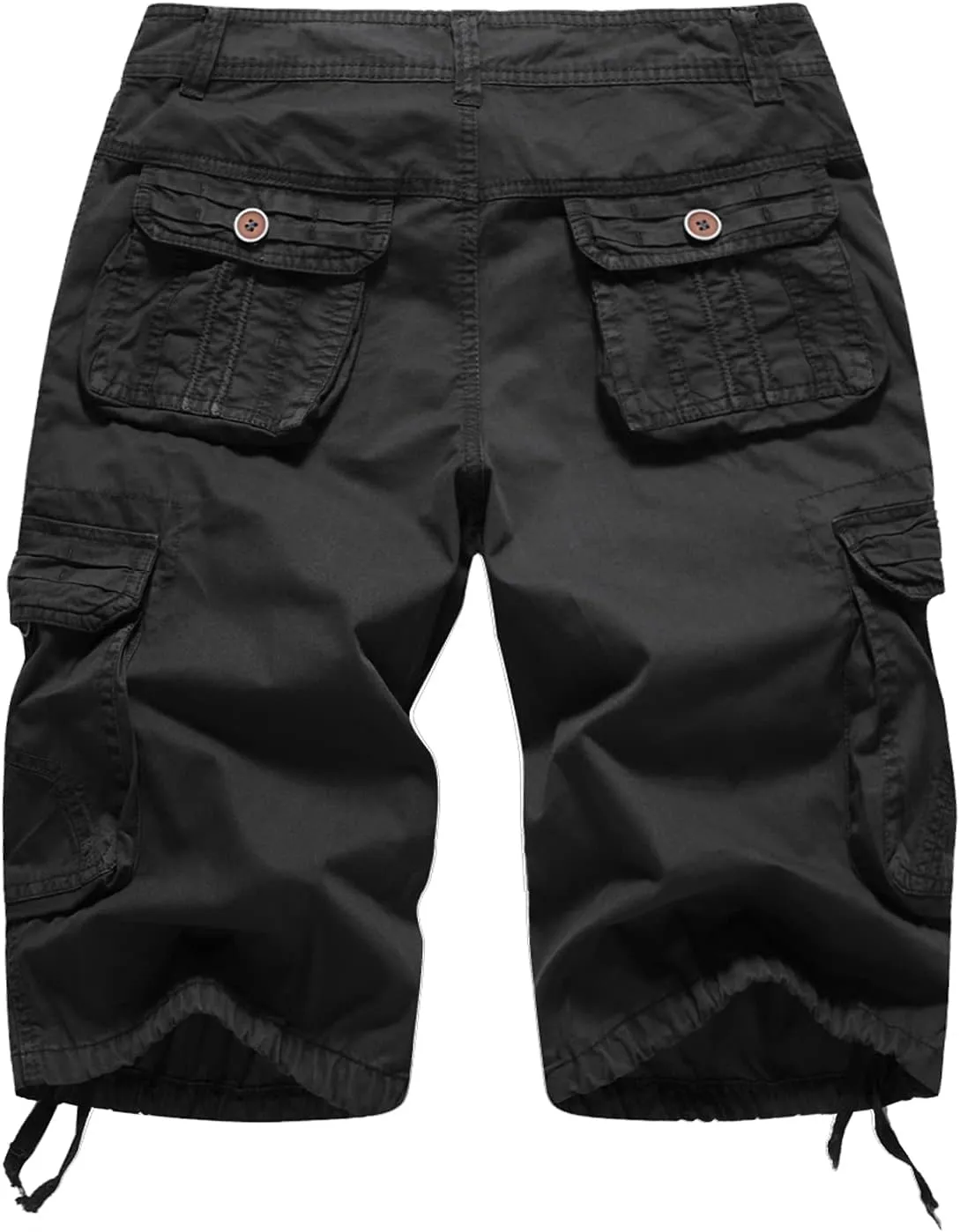 FOURSTEEDS Women's Casual Fitted Multi-Pockets Camouflage Twill Bermuda Cargo Shorts
