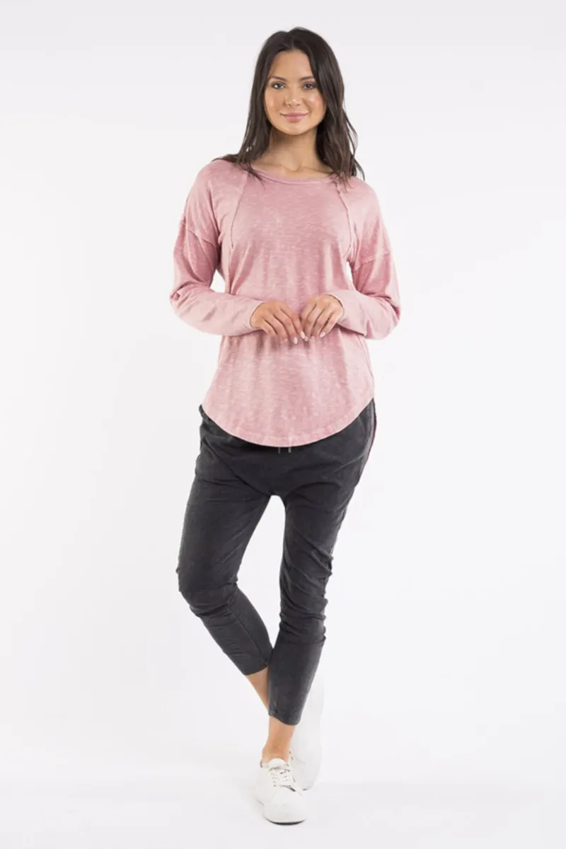 Foxwood - Mackenzie L/S Crew Pink