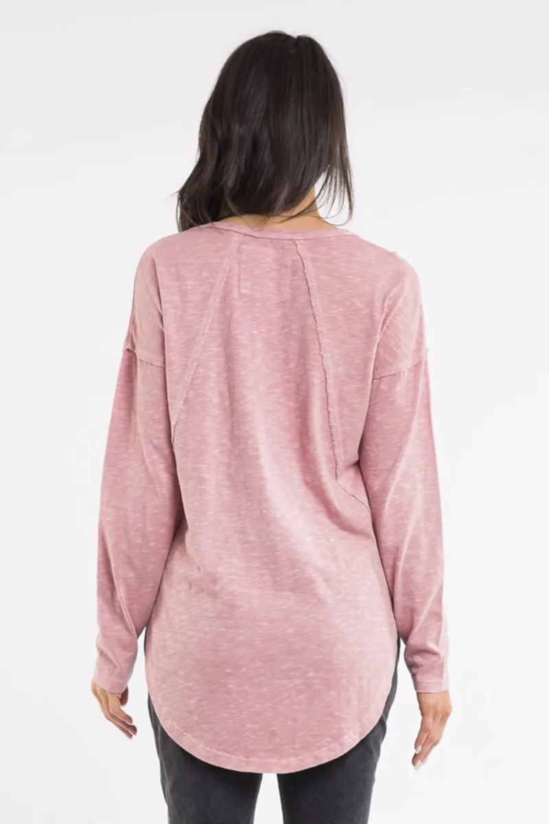 Foxwood - Mackenzie L/S Crew Pink