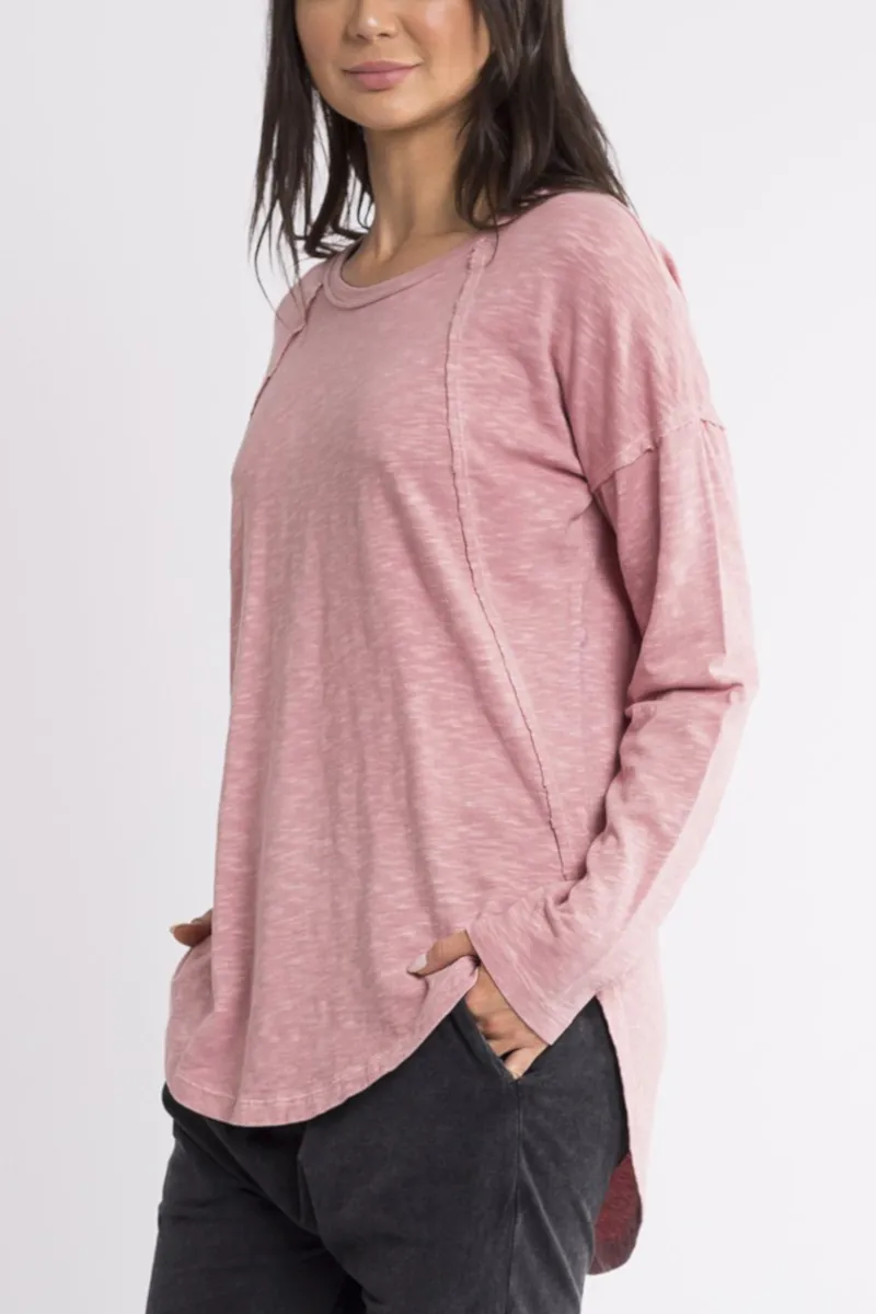 Foxwood - Mackenzie L/S Crew Pink
