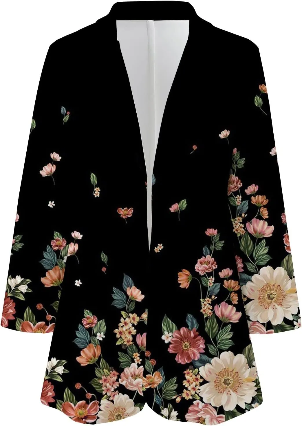 FQZWONG Blazers For Women Business Casual Long Sleeve Suit Jackets Professional Clothes Work Outfits Open Front Outerwear