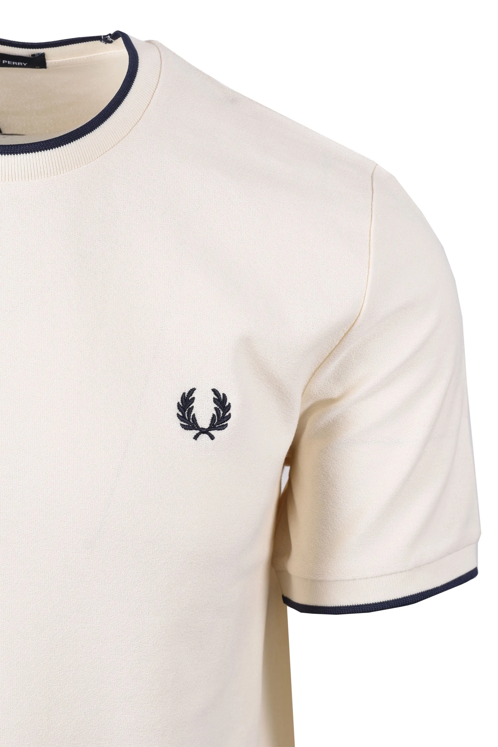 Fred Perry Crepe Pique T-shirt Ecru