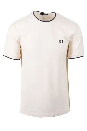 Fred Perry Crepe Pique T-shirt Ecru