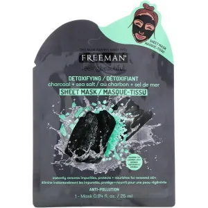 Freeman Beauty, Feeling Beautiful, Detoxifying Sheet Mask, Charcoal   Sea Salt, 1 Mask