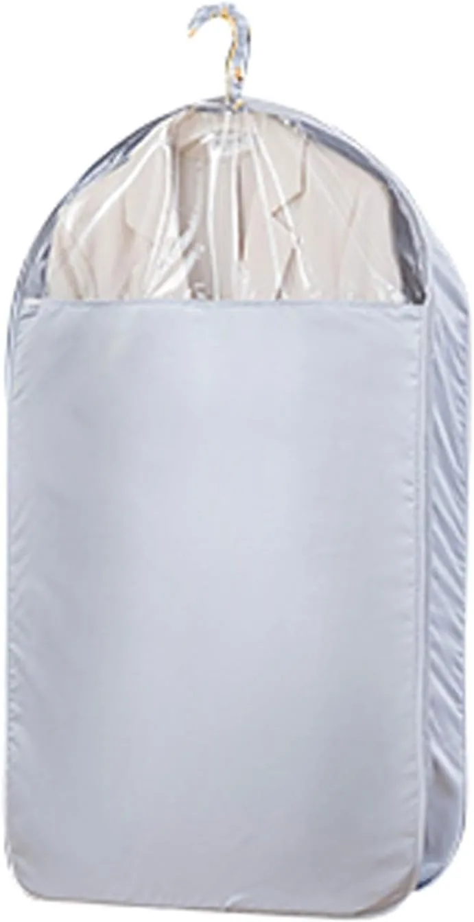 Garment Bags for Hanging Clothes, Hanging Clothes Bag Dust-Proof Suitable for Coats, Jackets, Shirts, Down Jackets(Gray,110x58x9cm/43x23x4in)