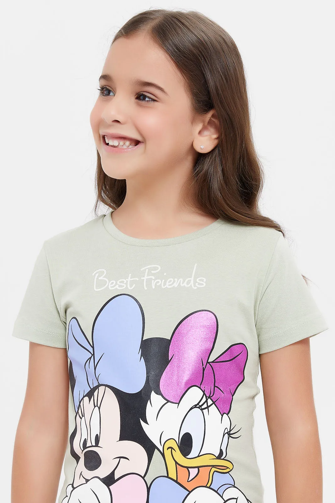 Girls Mint Minnie And Daisy T-Shirt