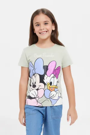 Girls Mint Minnie And Daisy T-Shirt