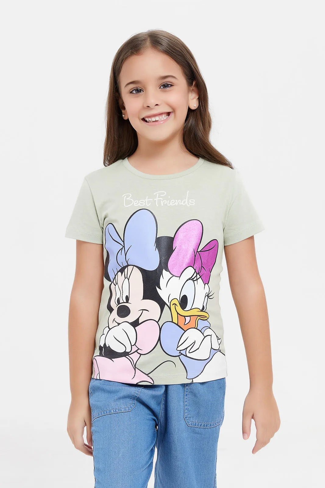 Girls Mint Minnie And Daisy T-Shirt