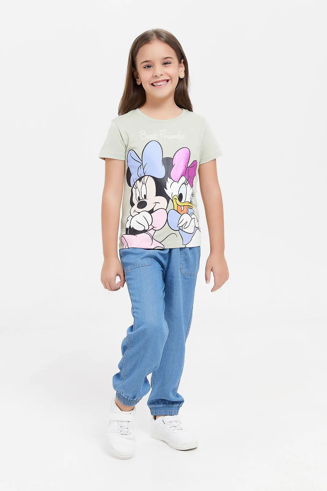 Girls Mint Minnie And Daisy T-Shirt