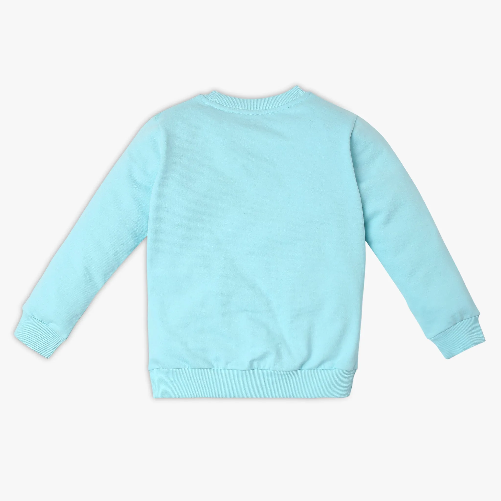 Girl's Regular Fit Printed Sweat Tee