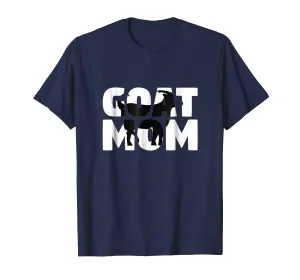 Goat Mom T-Shirt Goat Lover Gift for Mother Zoo Animal Tee