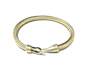 Gold Cable Buckle Bracelet