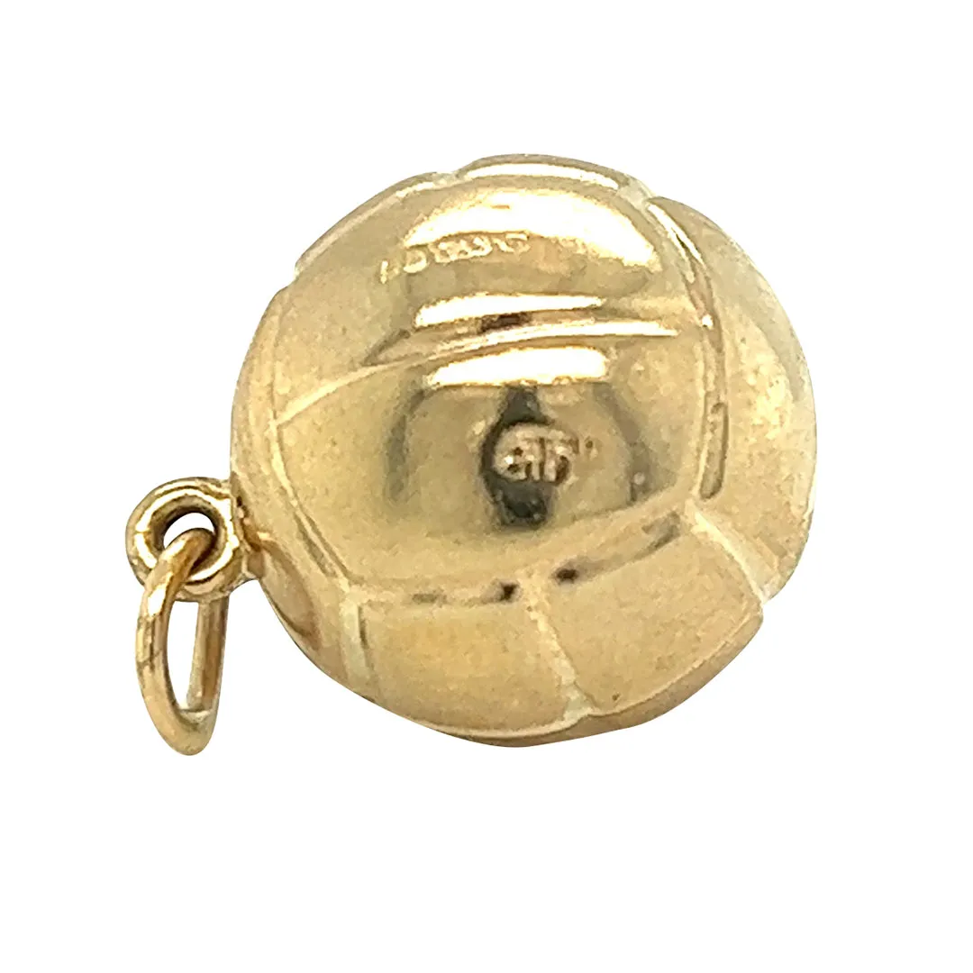 Gold Football Charm