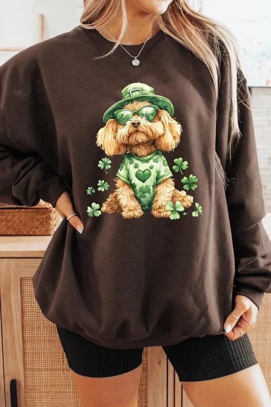 GoldenDoodle Lucky Dog Graphic Plus Sweatshirt