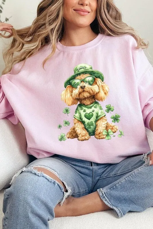 GoldenDoodle Lucky Dog Graphic Plus Sweatshirt