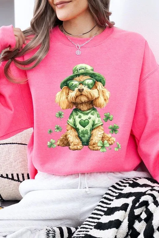 GoldenDoodle Lucky Dog Graphic Plus Sweatshirt