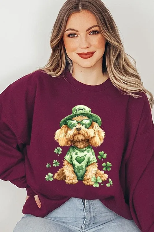 GoldenDoodle Lucky Dog Graphic Plus Sweatshirt