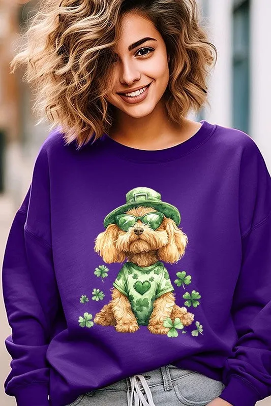 GoldenDoodle Lucky Dog Graphic Plus Sweatshirt