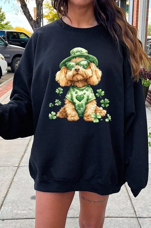 GoldenDoodle Lucky Dog Graphic Plus Sweatshirt