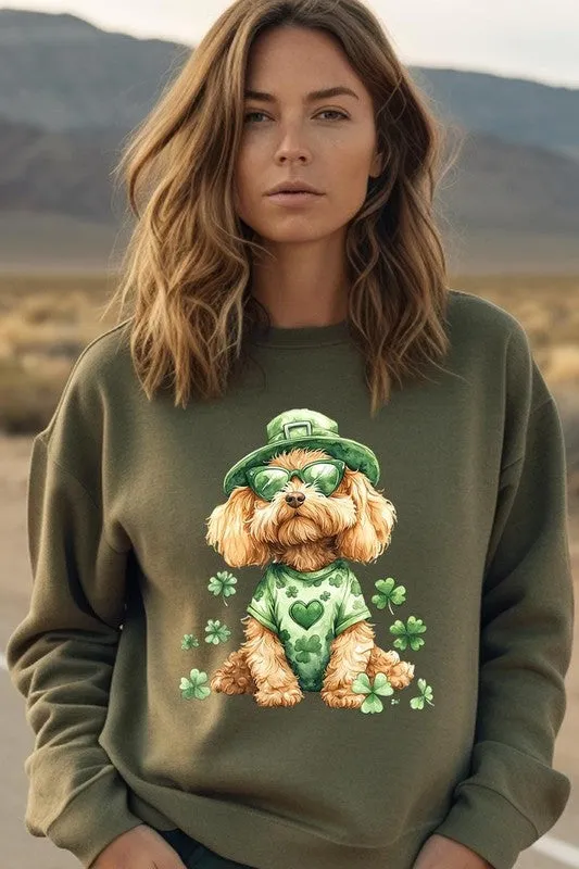 GoldenDoodle Lucky Dog Graphic Plus Sweatshirt