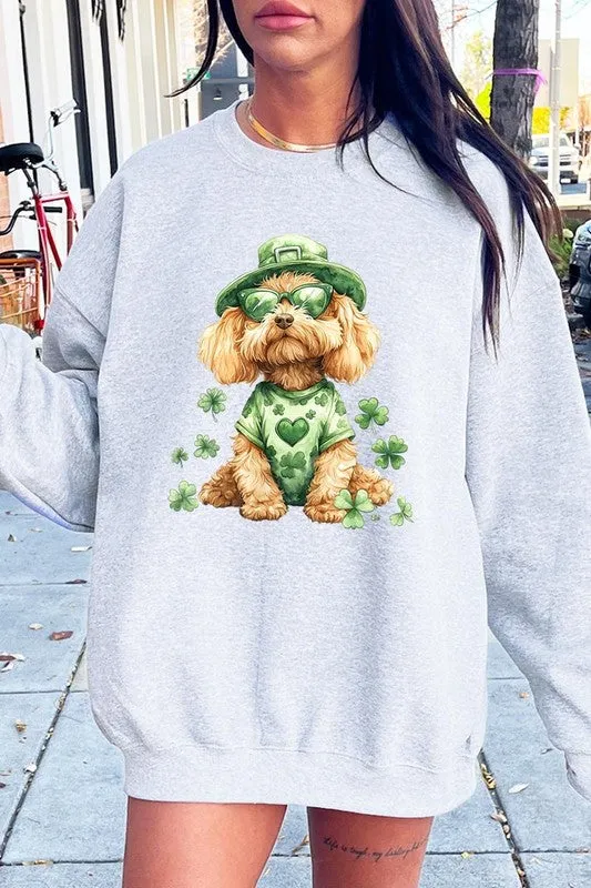 GoldenDoodle Lucky Dog Graphic Plus Sweatshirt