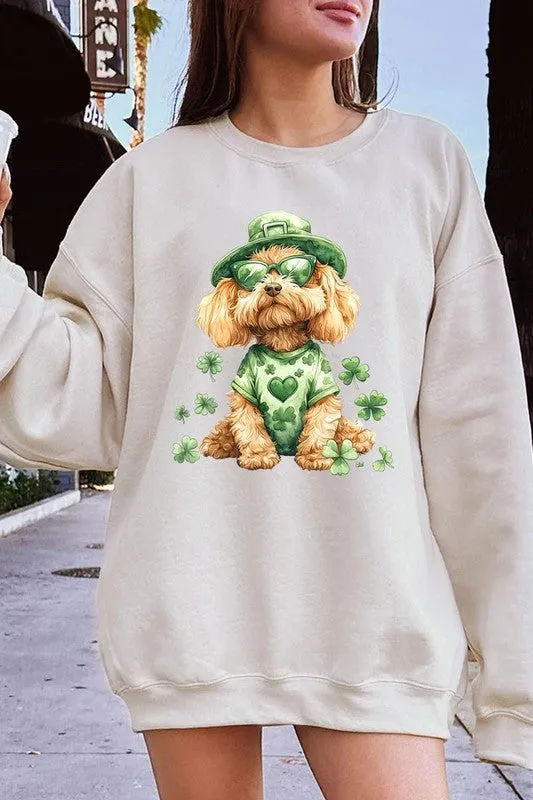 GoldenDoodle Lucky Dog Graphic Plus Sweatshirt