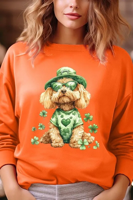 GoldenDoodle Lucky Dog Graphic Plus Sweatshirt