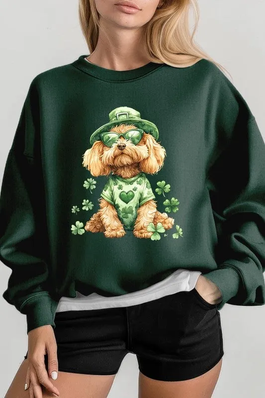 GoldenDoodle Lucky Dog Graphic Plus Sweatshirt