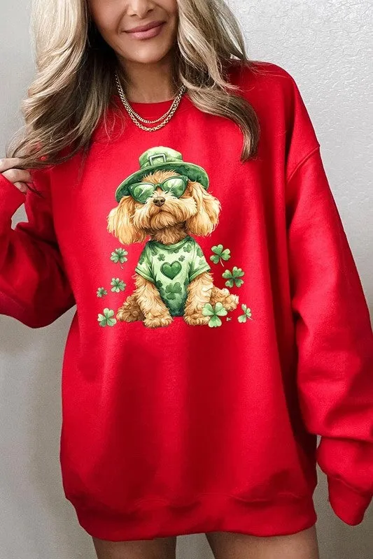 GoldenDoodle Lucky Dog Graphic Plus Sweatshirt