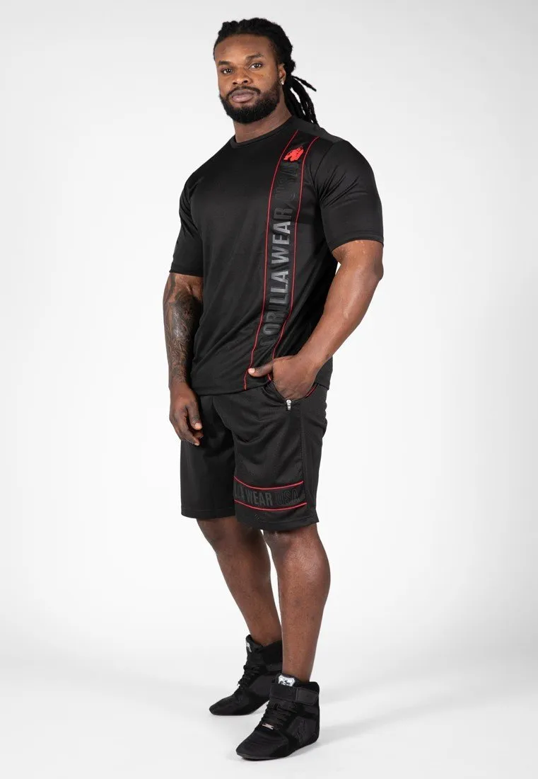 Gorilla Wear Branson T-Shirt Black/Red