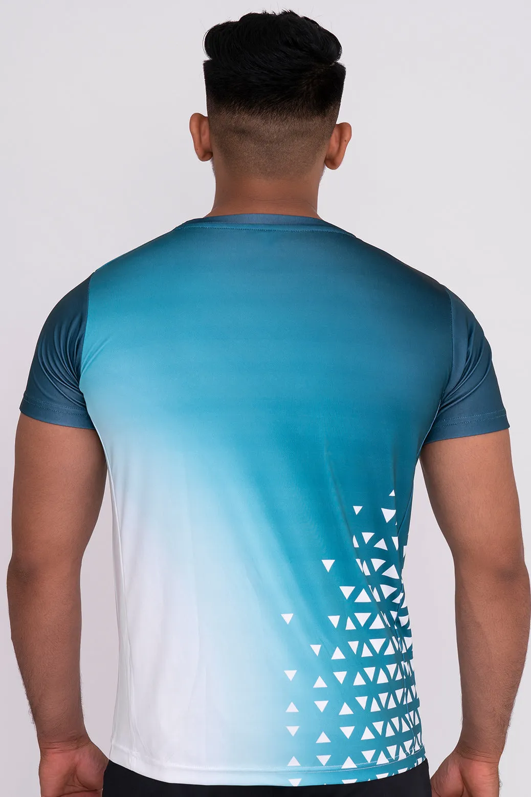 Gradient Round Neck T-Shirt Mint Green