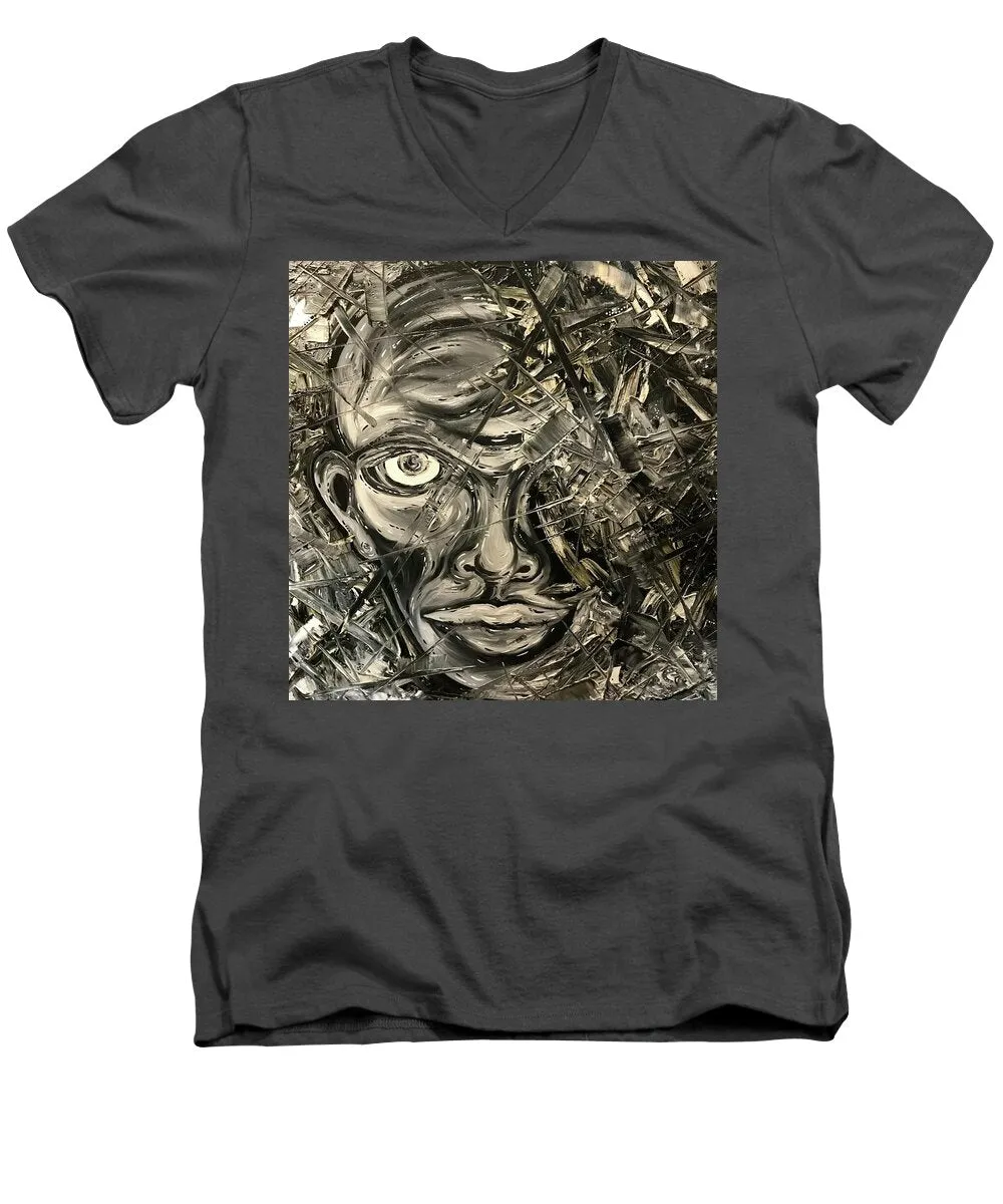 Gray Man - Men's V-Neck T-Shirt