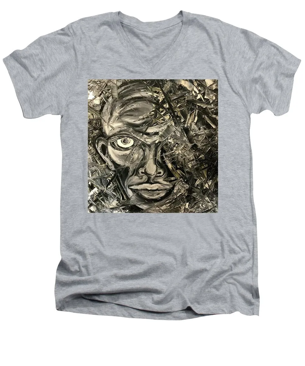 Gray Man - Men's V-Neck T-Shirt