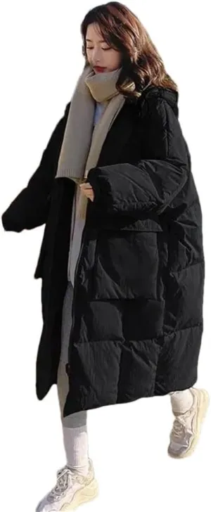 Haitpant Autumn Winter Women's Medium Long Down Jacket Korean Loose Cotton Padded Coats Thickened Warm Parkas