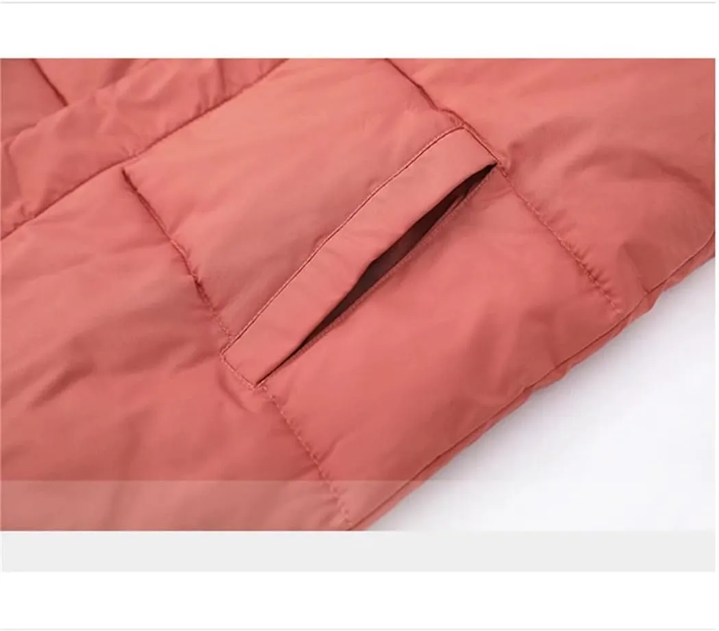 Haitpant Female Down Cotton Padded Coat Parkas Loose Hooded Long Simple Winter Jacket Women Clothes Warm Outerwear