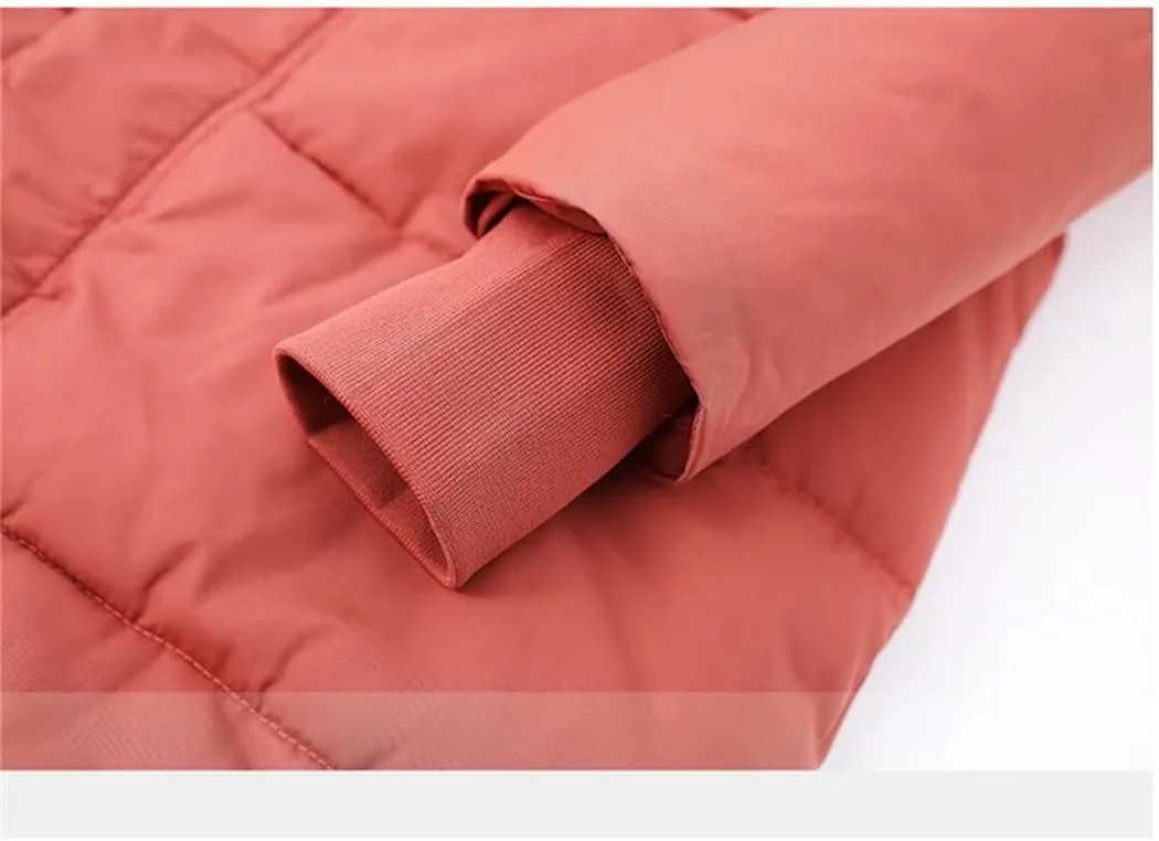 Haitpant Female Down Cotton Padded Coat Parkas Loose Hooded Long Simple Winter Jacket Women Clothes Warm Outerwear