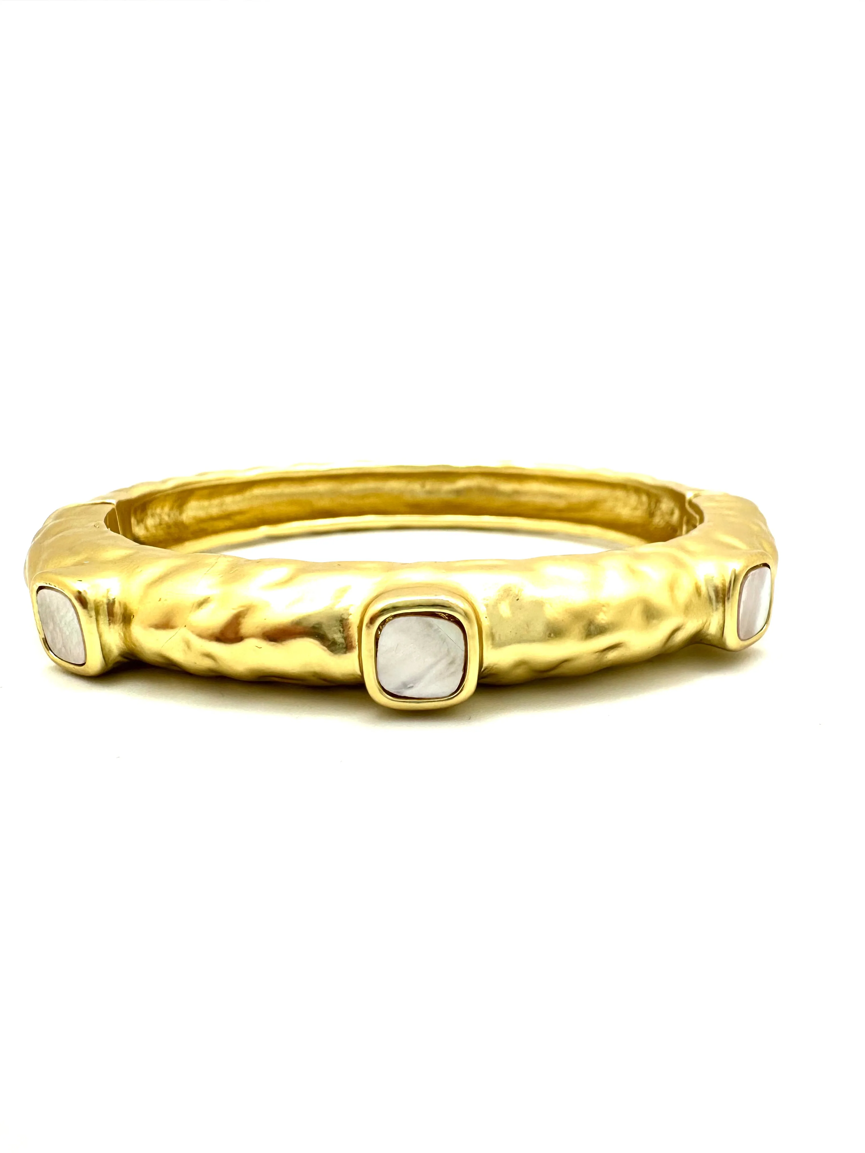 Hammered Station Bangle
